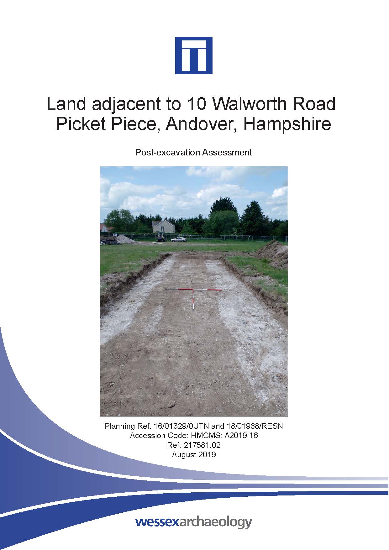 Thumbnail representing Land adjacent to 10 Walworth Road, Picket Piece, Andover, Hampshire - Post-excavation Assessment