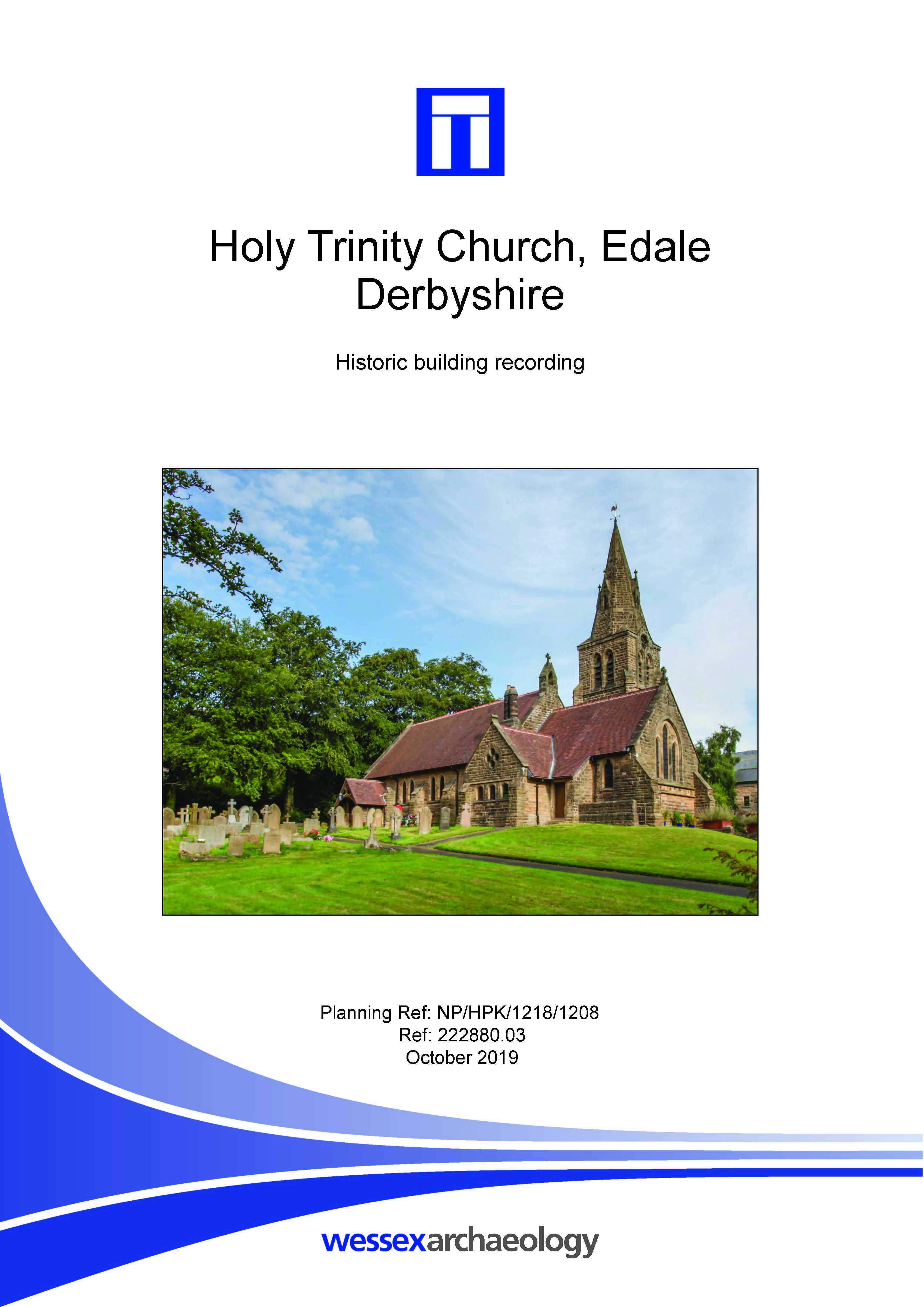 Thumbnail representing Holy Trinity Church, Edale, Derbyshire - Historic Building Record