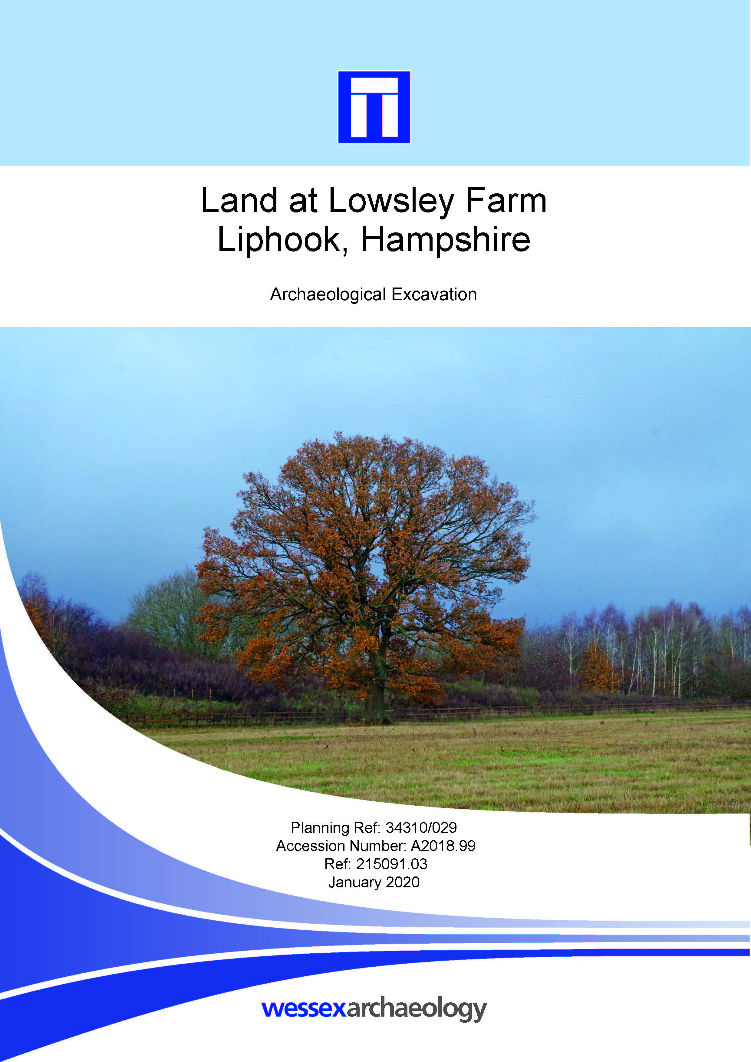 Thumbnail representing Land at Lowsley Farm, Liphook, Hampshire - Archaeological Excavation Report