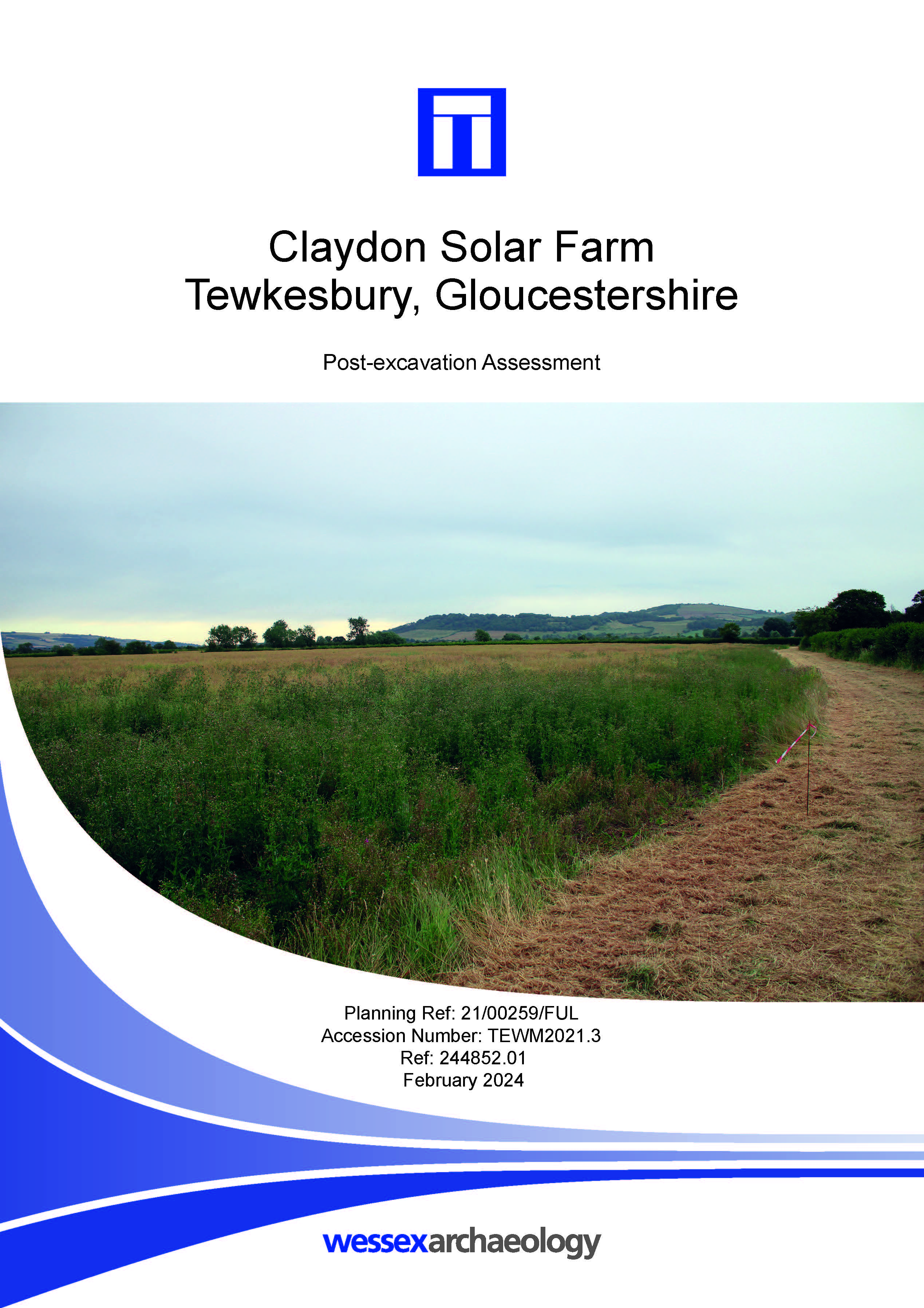 Thumbnail representing Claydon Solar Farm, Tewkesbury - Post-excavation Assessment