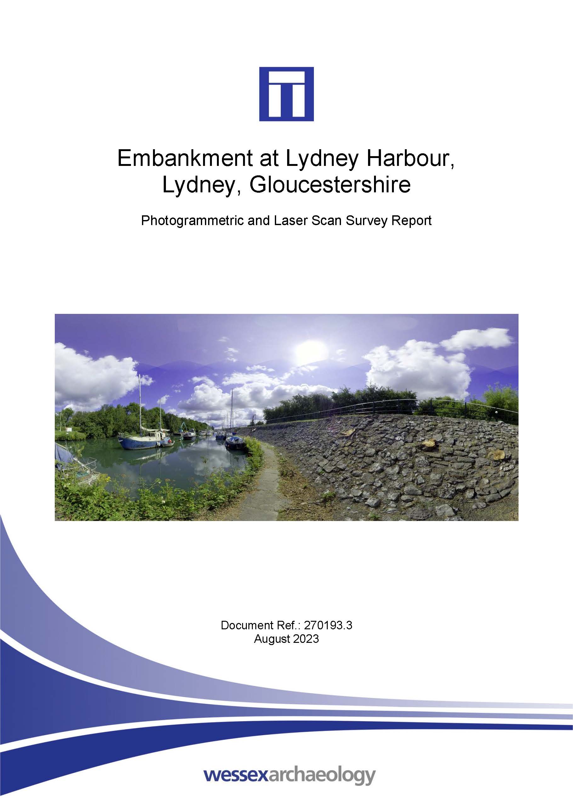 Thumbnail representing Embankment at Lydney Harbour, Lydney, Gloucestershire - Photogrammetric and Laser Scan Survey Report