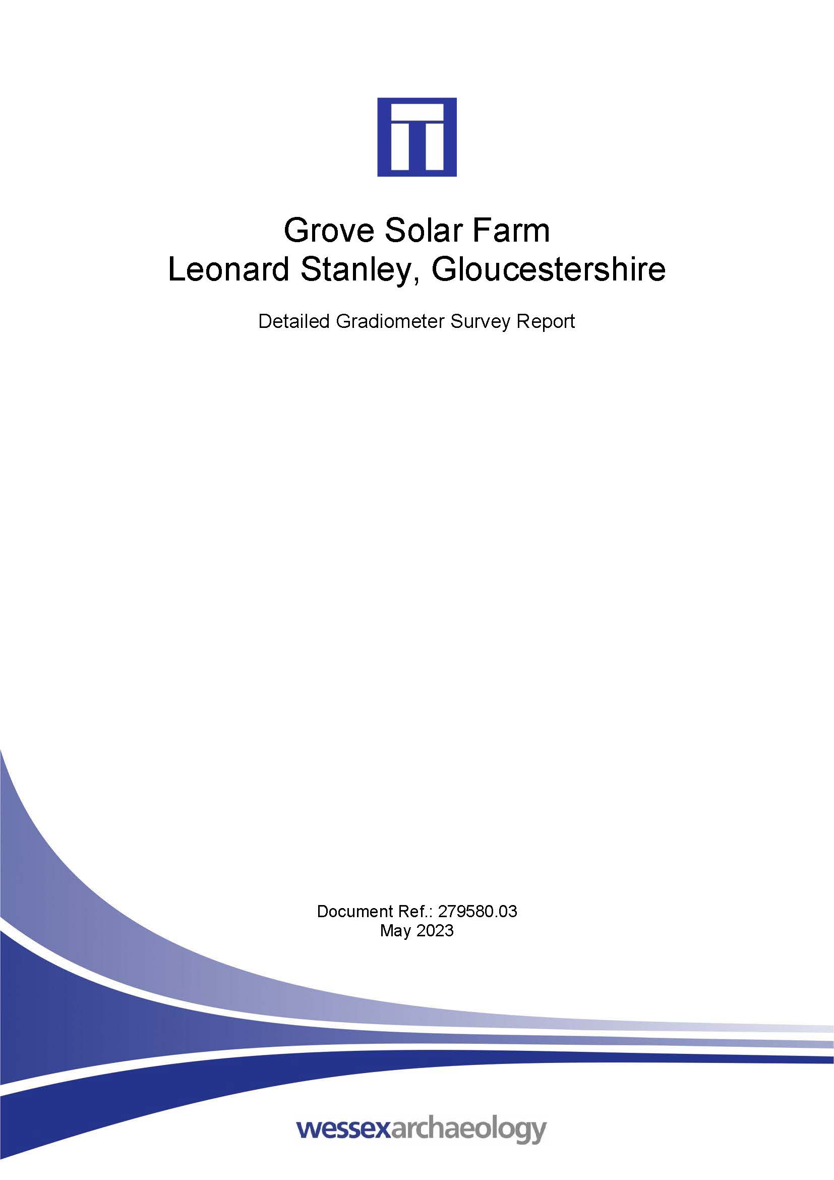 Thumbnail representing Grove Solar Farm, Leonard Stanley, Gloucestershire - Detailed Gradiometer Survey Report