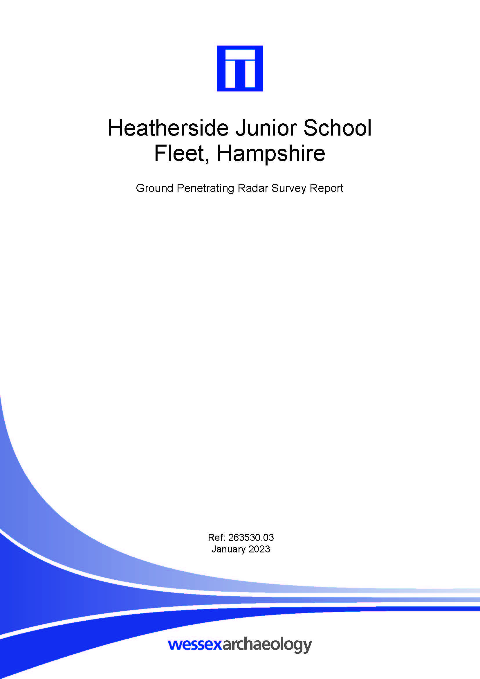 Thumbnail representing Heatherside Junior School, Fleet, Hampshire - Ground Penetrating Radar Survey Report