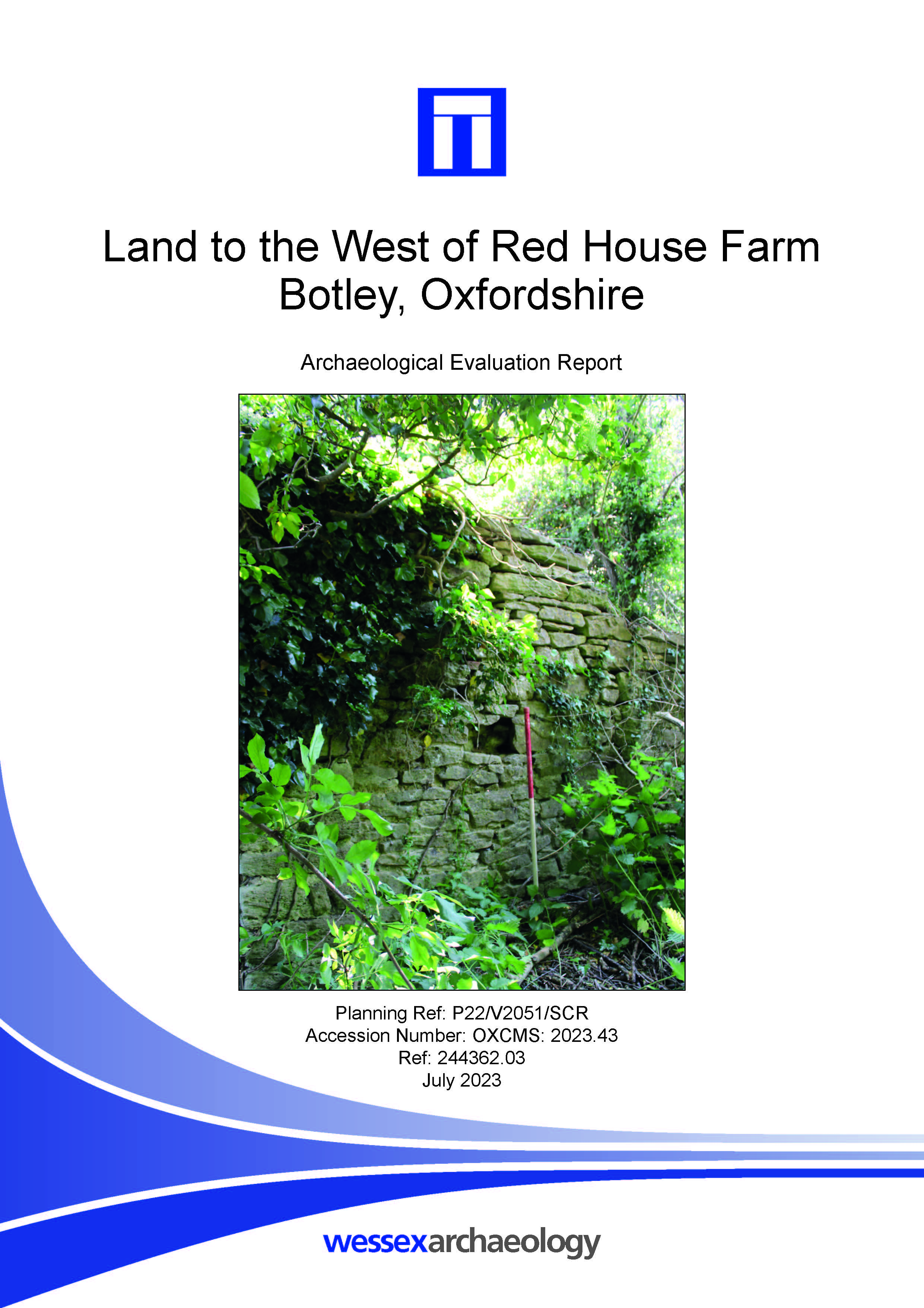 Thumbnail representing Land to the West of Red House Farm, Botley, Oxfordshire - Archaeological Evaluation Report