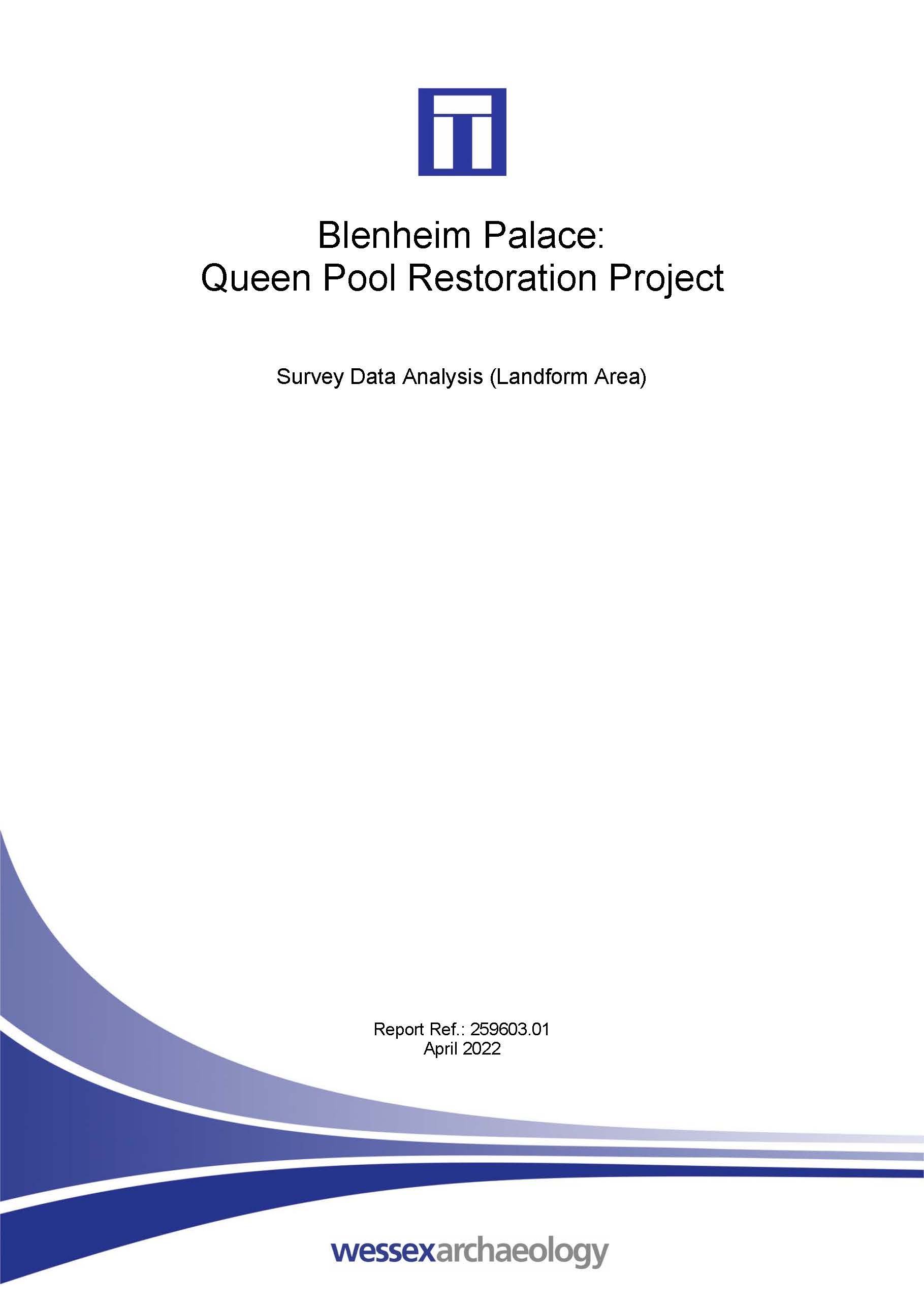 Thumbnail representing Blenheim Palace: Queen Pool Restoration Project - Survey Data Analysis (Landform Area)