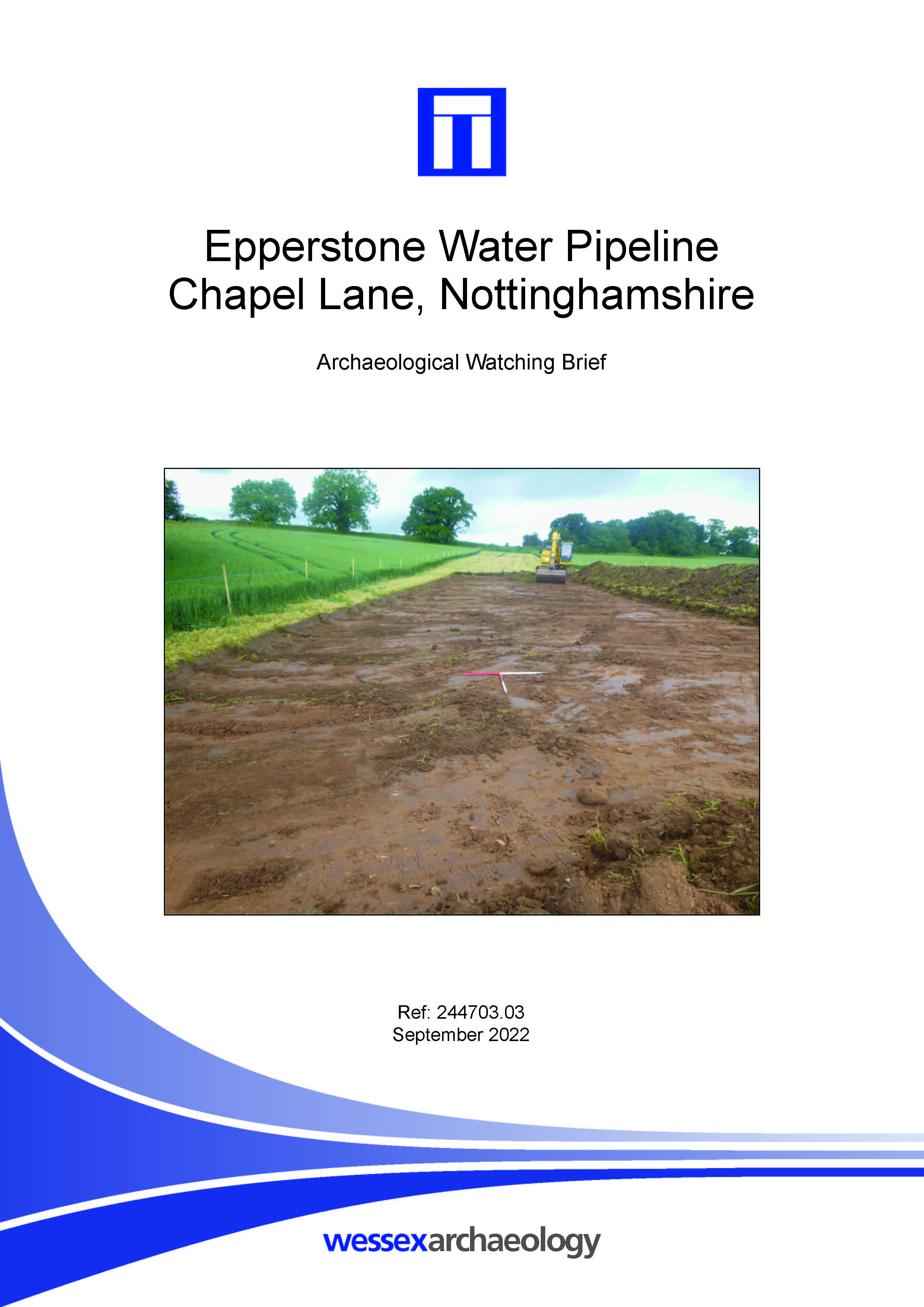 Thumbnail representing Epperstone Water Pipeline, Chapel Lane, Nottinghamshire - Archaeological Watching Brief