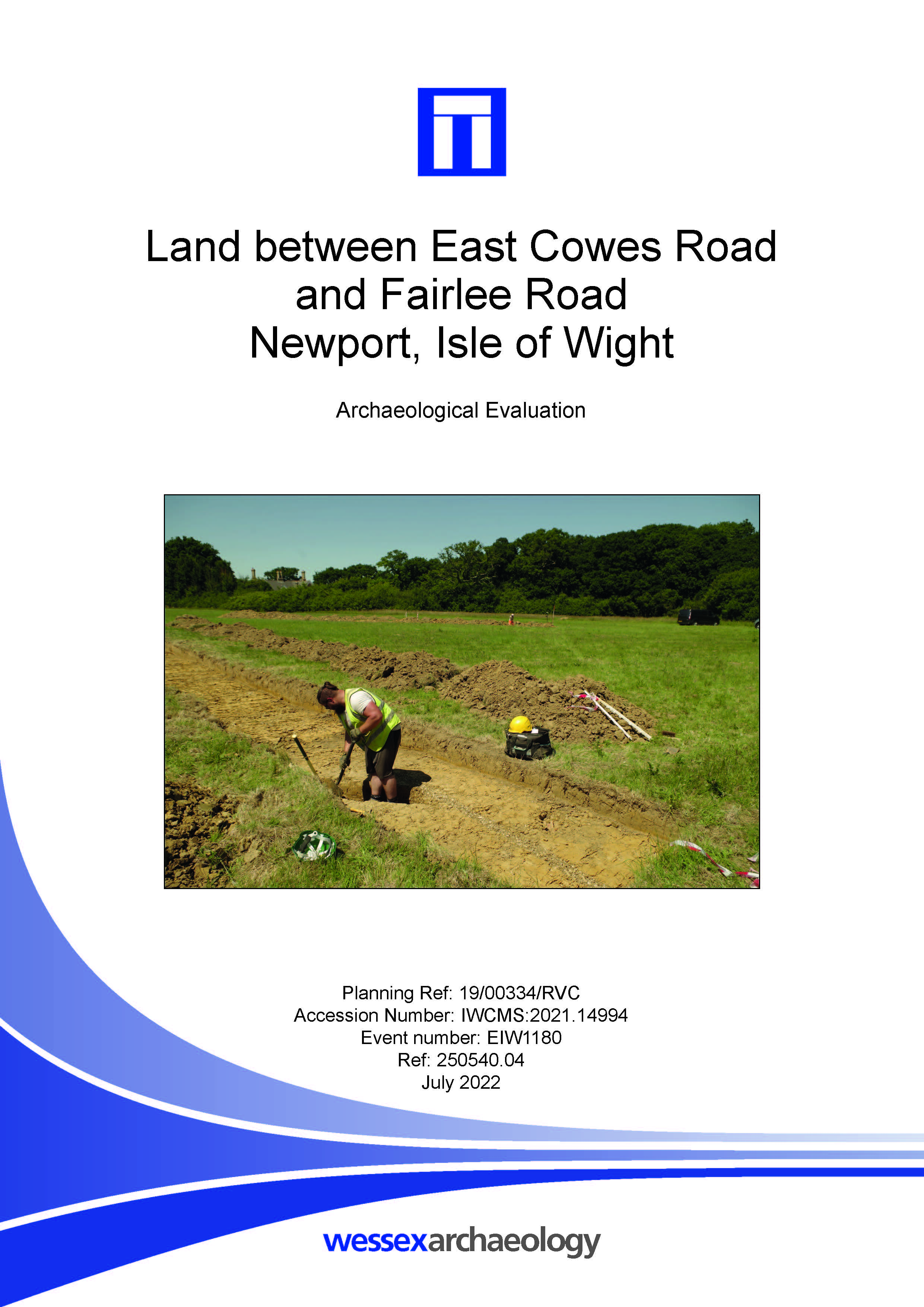 Thumbnail representing Land between East Cowes Road and Fairlee Road, Newport, Isle of Wight - Archaeological Evaluation