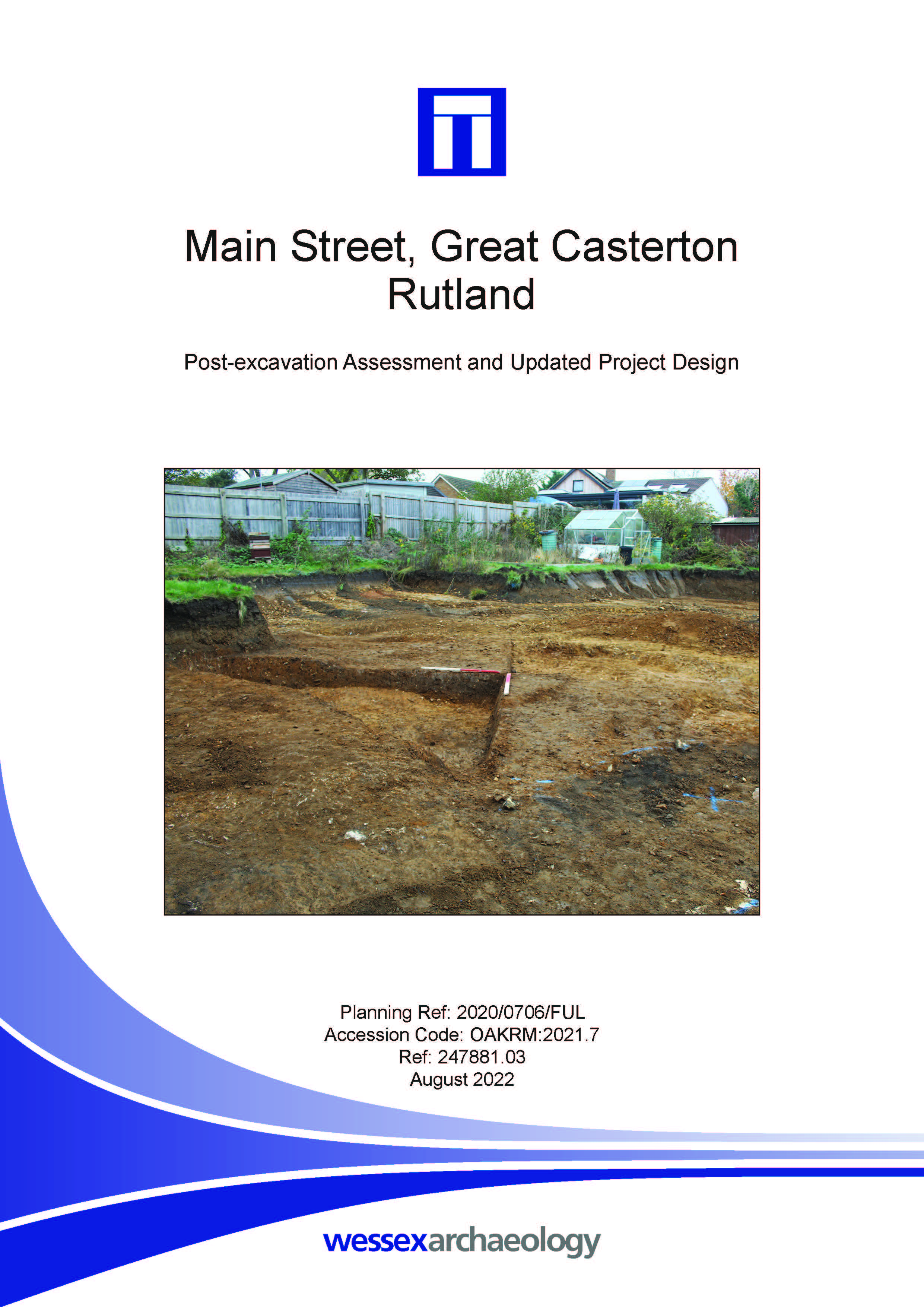 Thumbnail representing Main Street, Great Casterton, Rutland - Post-excavation Assessment and Updated Project Design