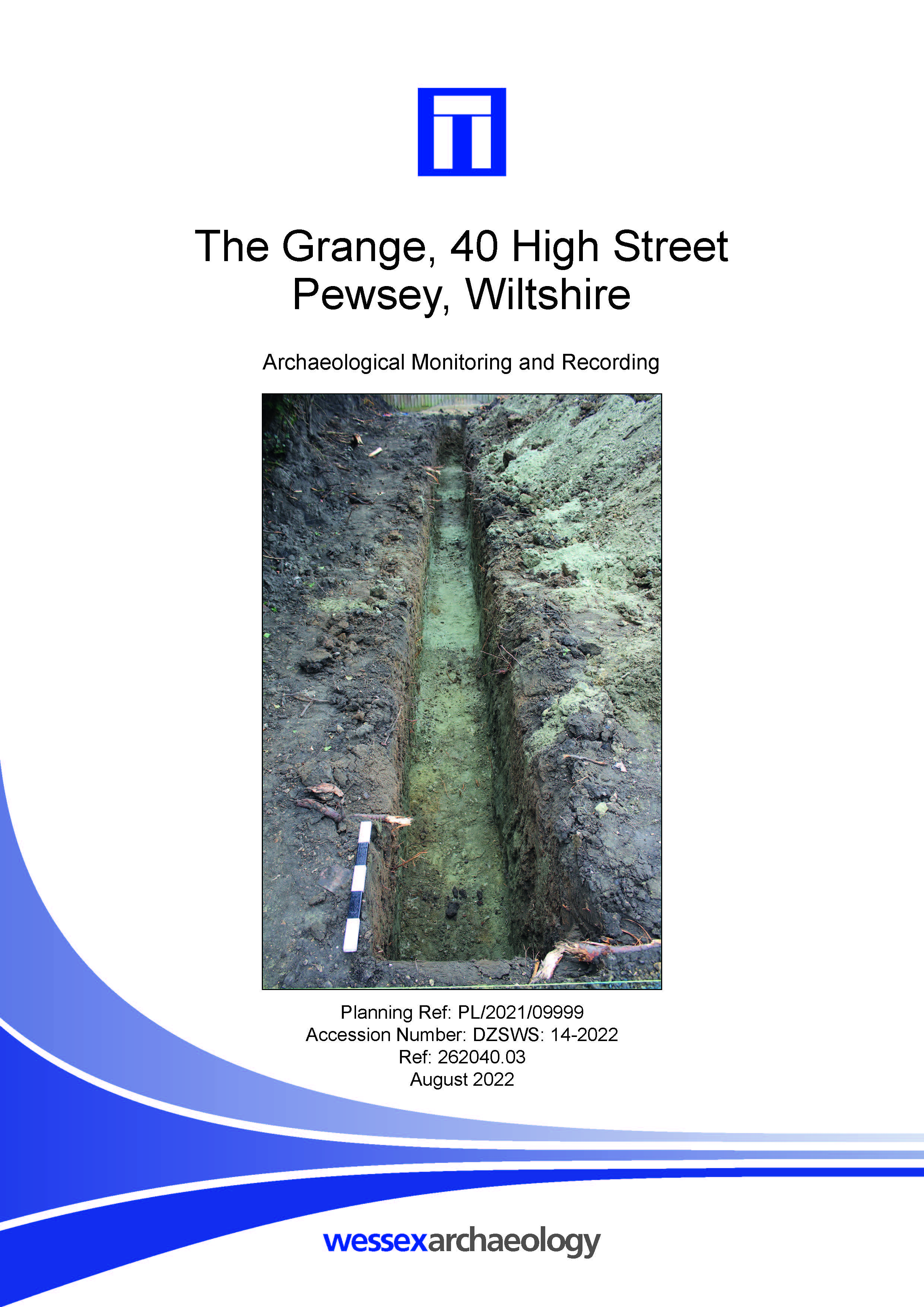 Thumbnail representing The Grange, 40 High Street, Pewsey, Wiltshire - Archaeological Monitoring and Recording