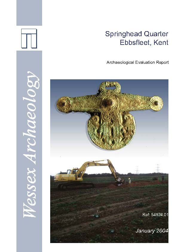 Thumbnail representing Wessex Archaeology Springhead Quarter Ebbsfleet, Kent - Archaeological Evaluation Report