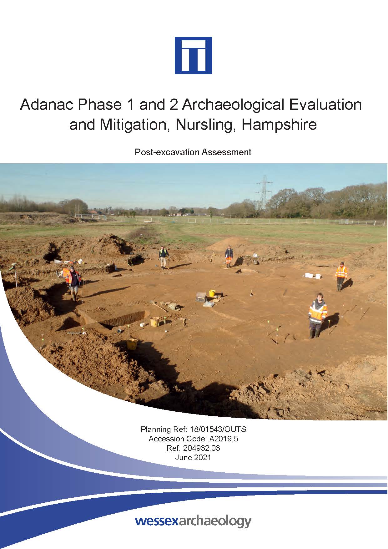 Thumbnail representing Adanac Phase 1 and 2 Archaeological Evaluation and Mitigation, Nursling, Hampshire - Post-excavation Assessment