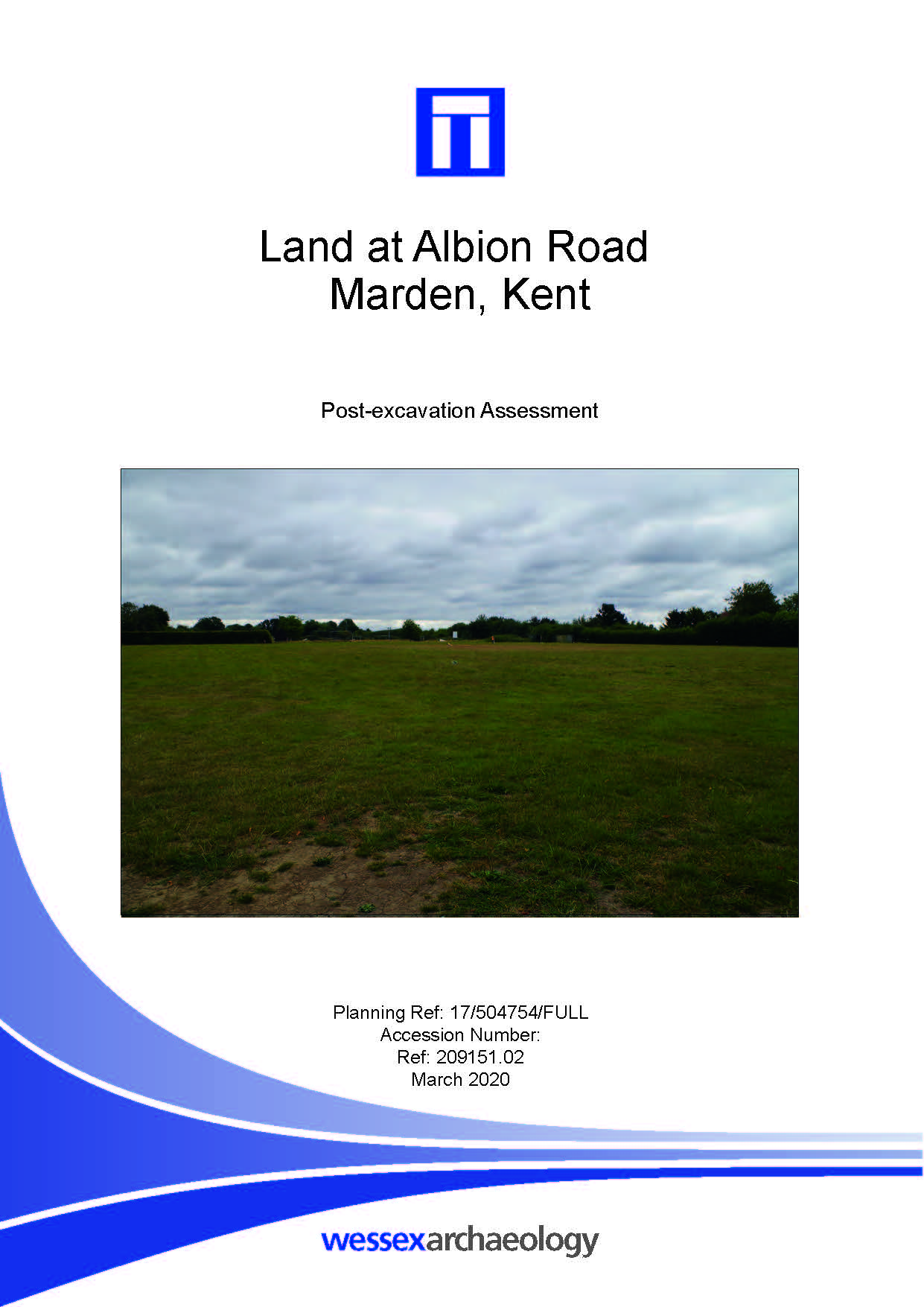 Thumbnail representing Land at Albion Road, Marden, Kent - Post-excavation Assessment