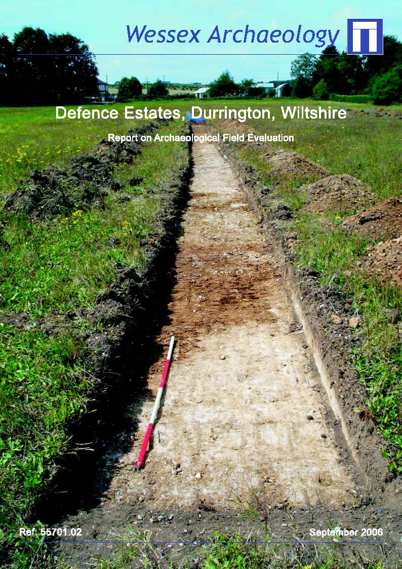 Thumbnail representing Defence Estates, Durrington, Wiltshire - Report of Archaeological Field Evaluation