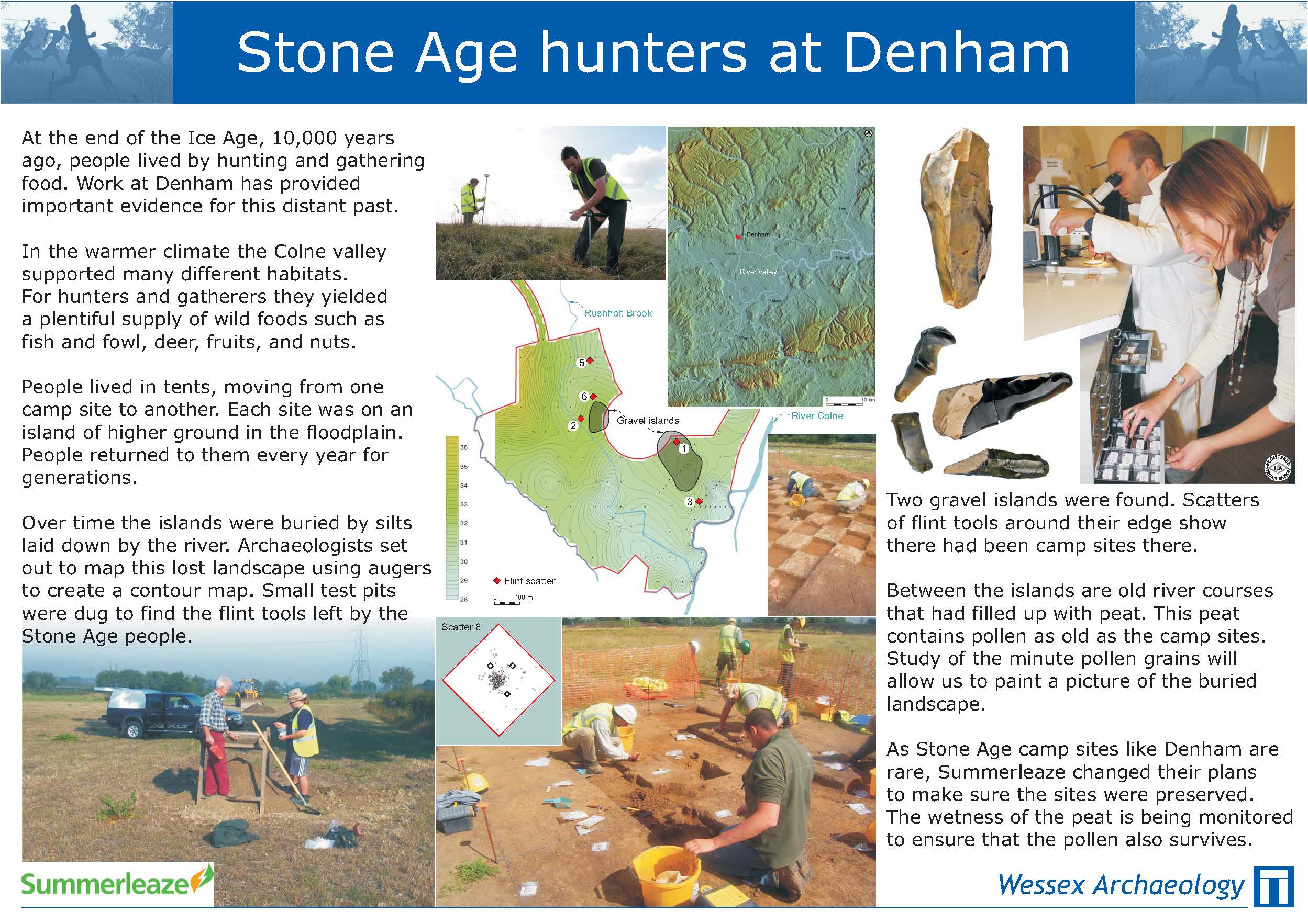 Thumbnail representing Stone Age hunters at Denham - Leaflet