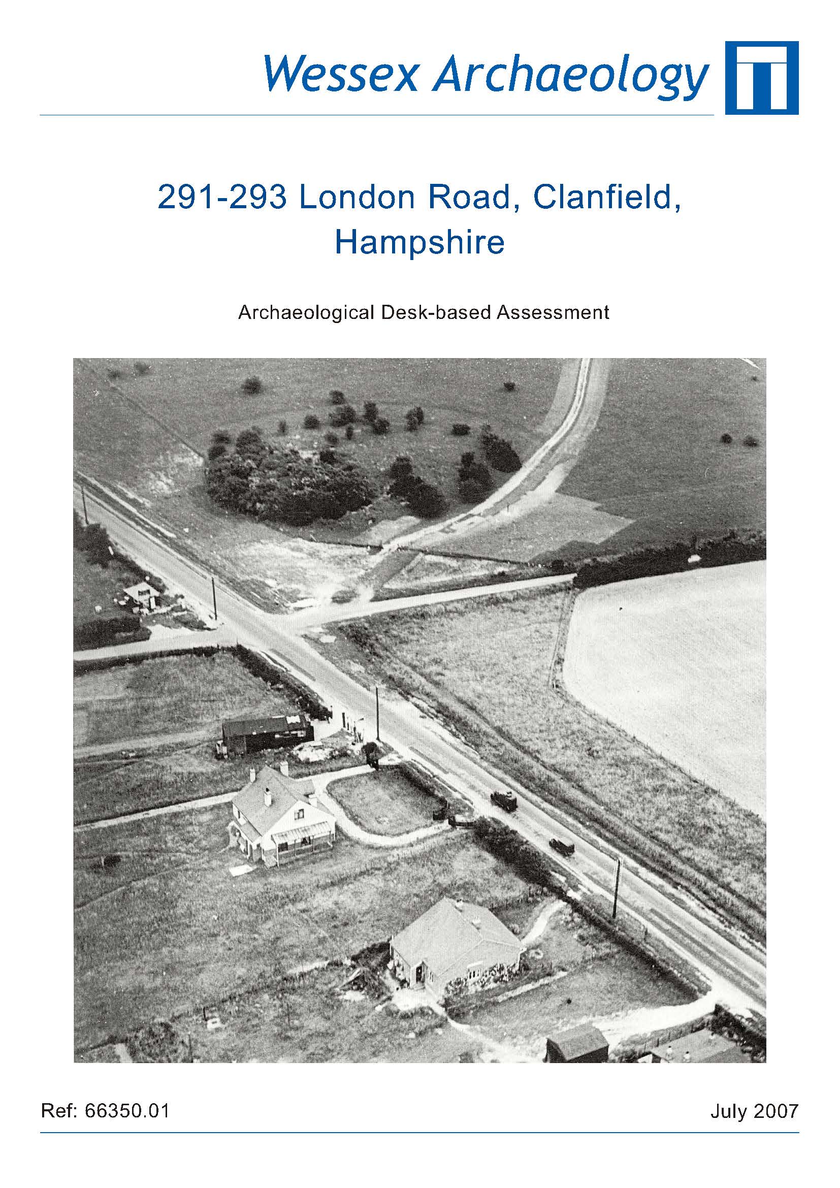 Thumbnail representing 291-293 London Road, Clanfield, Hampshire - Archaeological Desk-Based Assessment