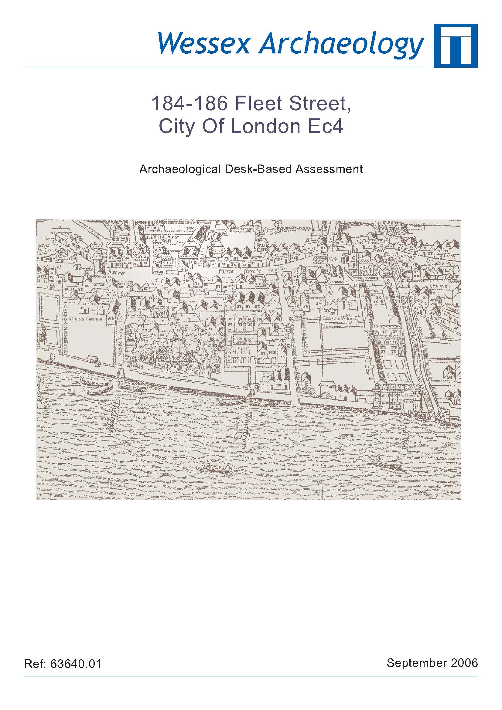 Thumbnail representing 184-186 Fleet Street, City of London EC4 - Archaeological Desk-Based Assessment