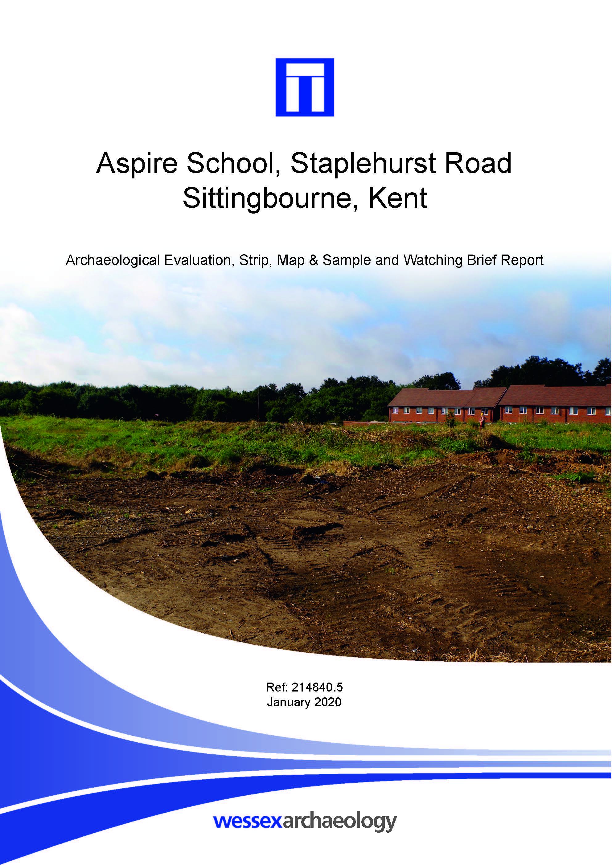 Thumbnail representing Aspire School, Staplehurst Road, Sittingbourne, Kent - Archaeological Investigations Report