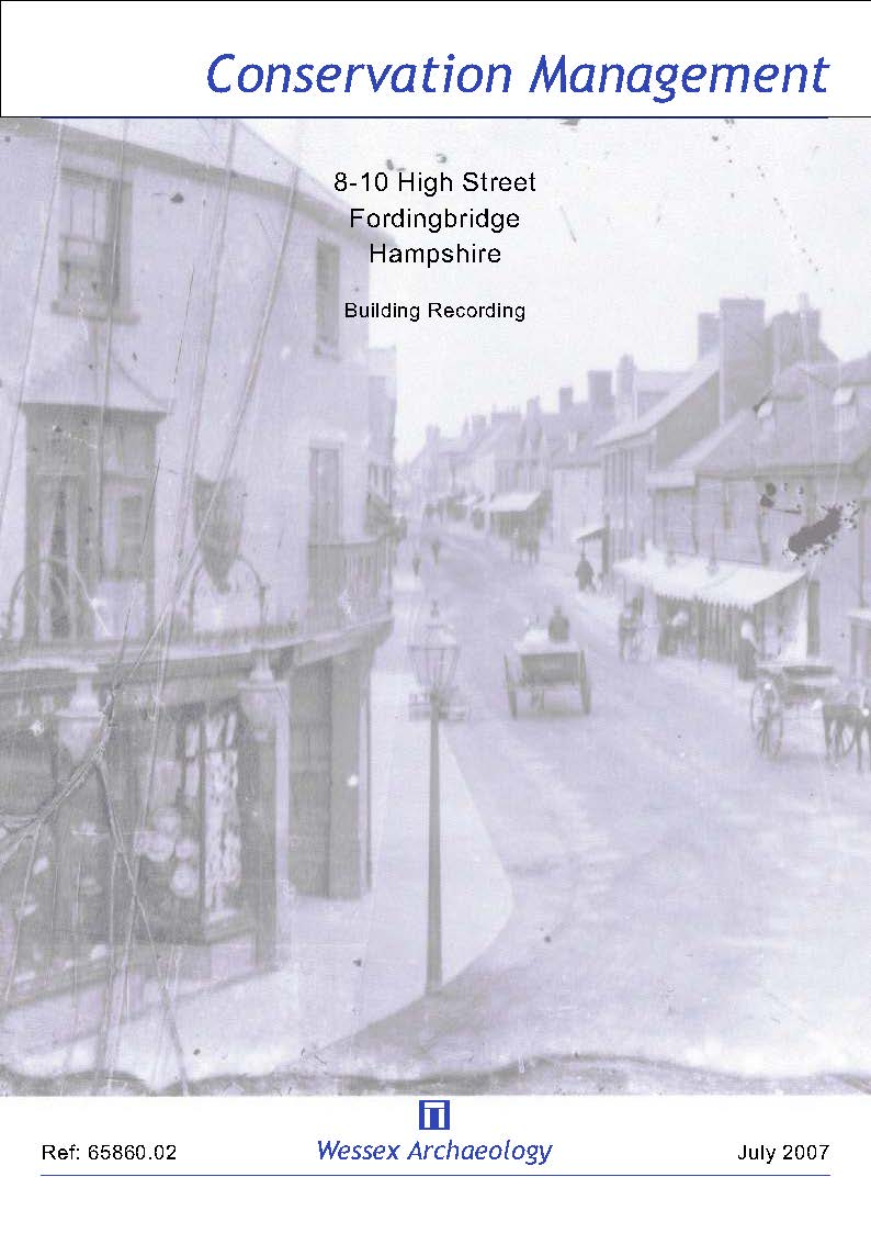 Thumbnail representing 8-10 High Street, Fordingbridge, Hampshire - Building Recording