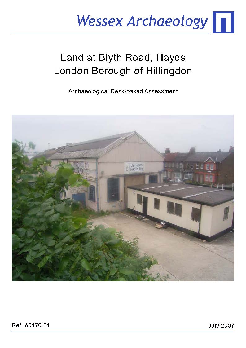 Thumbnail representing Land at Blyth Road, Hayes, London Borough of Hillingdon - Archaeological Desk-Based Assessment