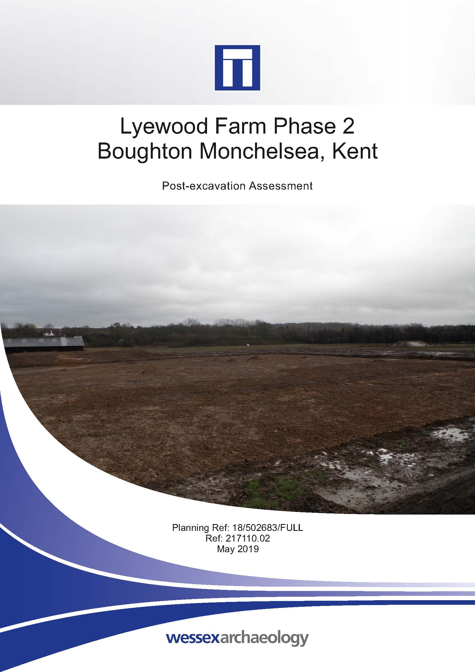 Thumbnail representing Lyewood Farm Phase 2, Boughton Monchelsea, Kent - Post-excavation Assessment