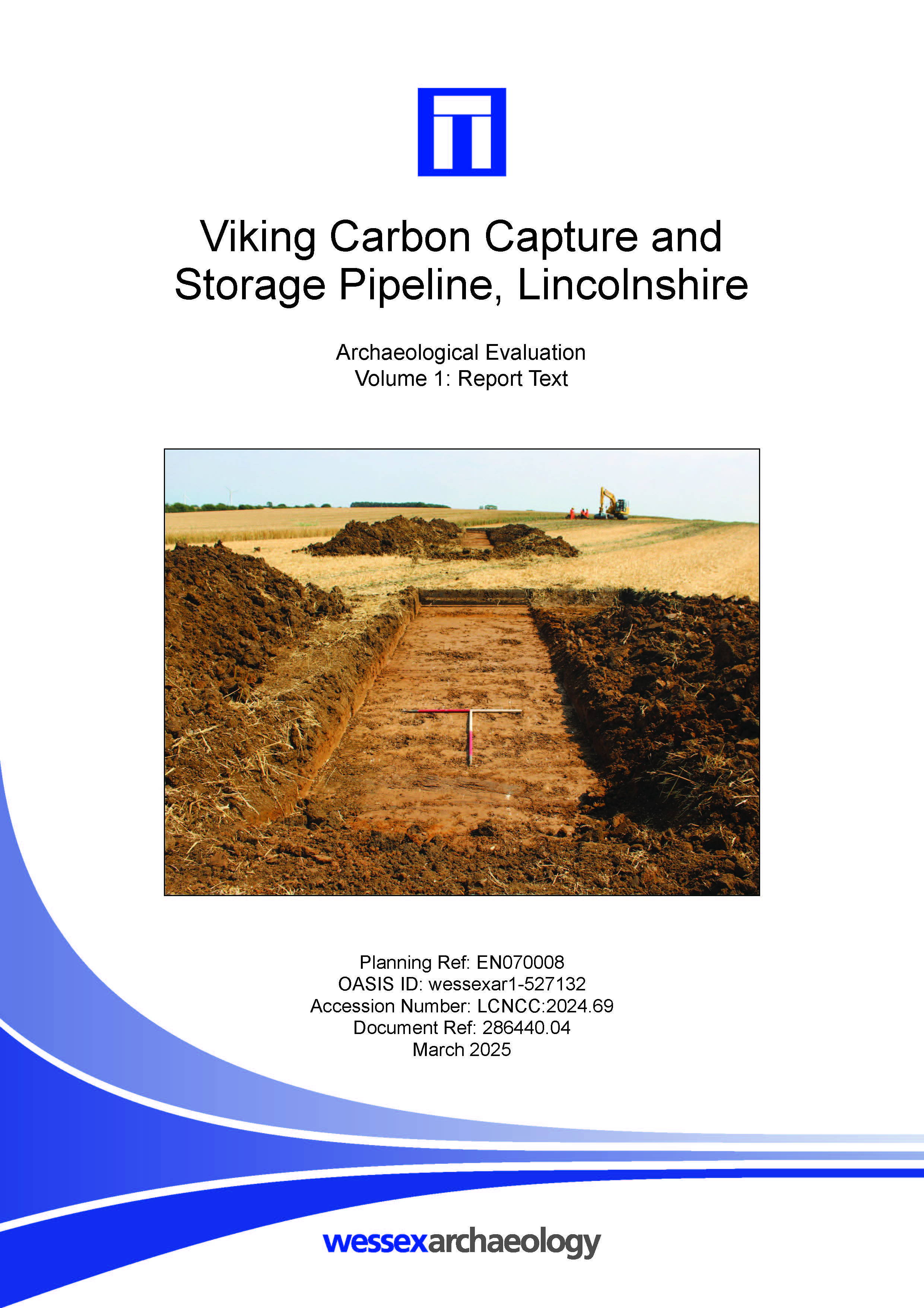 Thumbnail representing Viking Carbon Capture and Storage Pipeline, Lincolnshire: Archaeological Evaluation