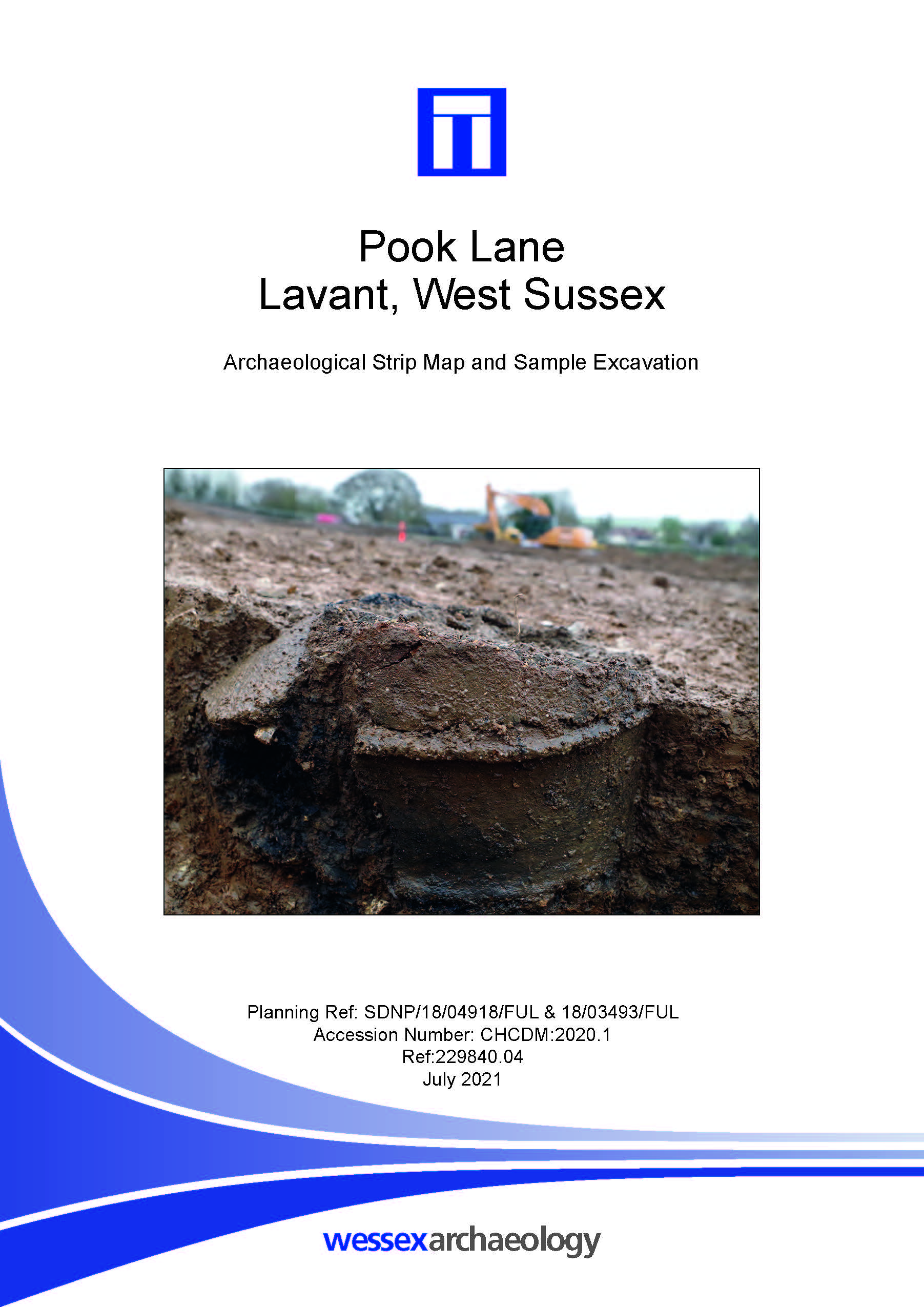 Thumbnail representing Pook Lane, Lavant, West Sussex - Archaeological Excavation Report