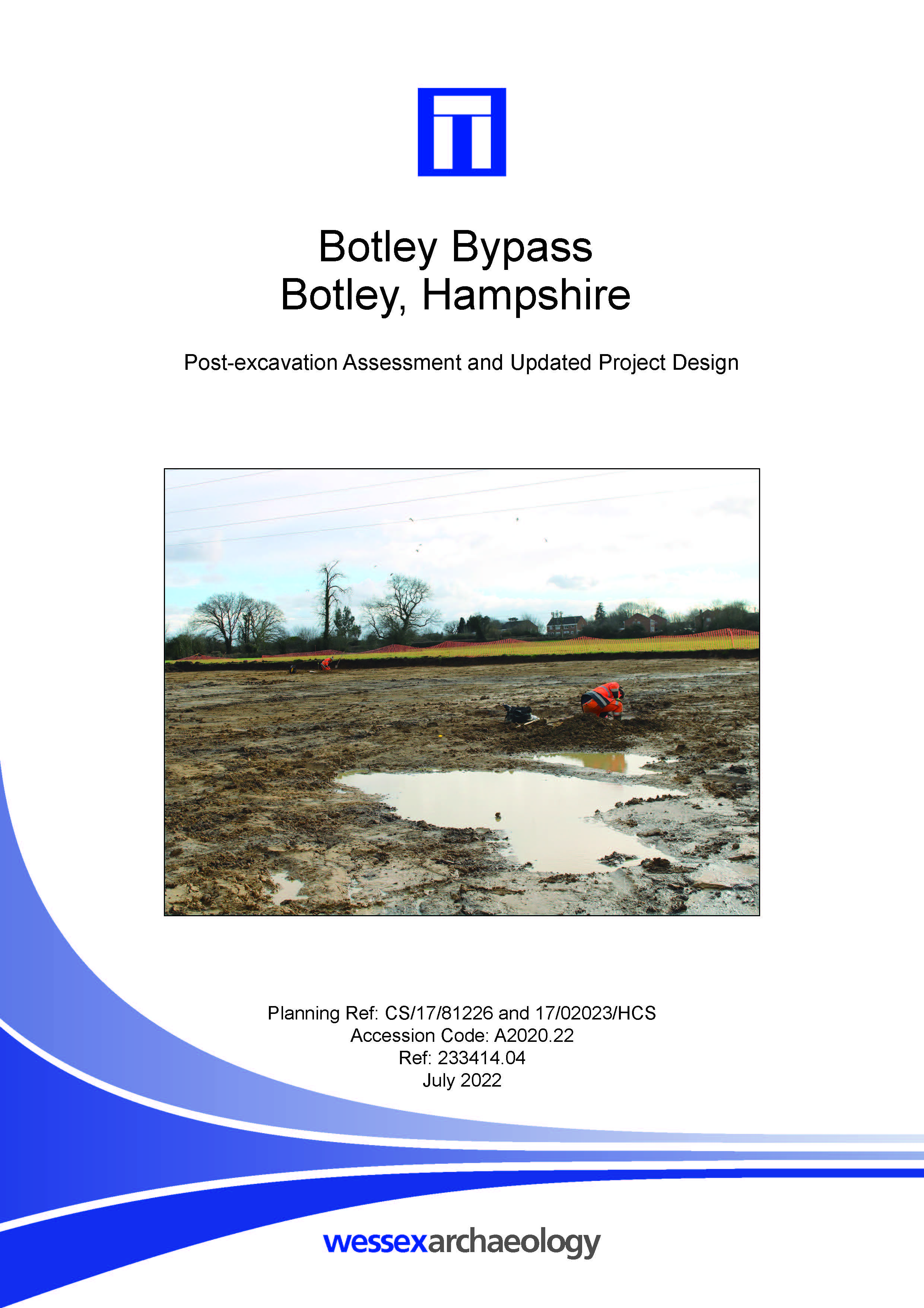 Thumbnail representing Botley Bypass, Botley, Hampshire - Post-excavation Assessment