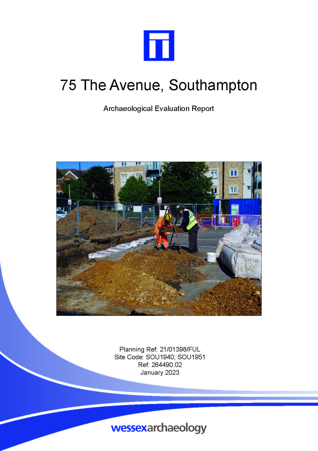 Thumbnail representing 75 The Avenue, Southampton - Archaeological Evaluation Report