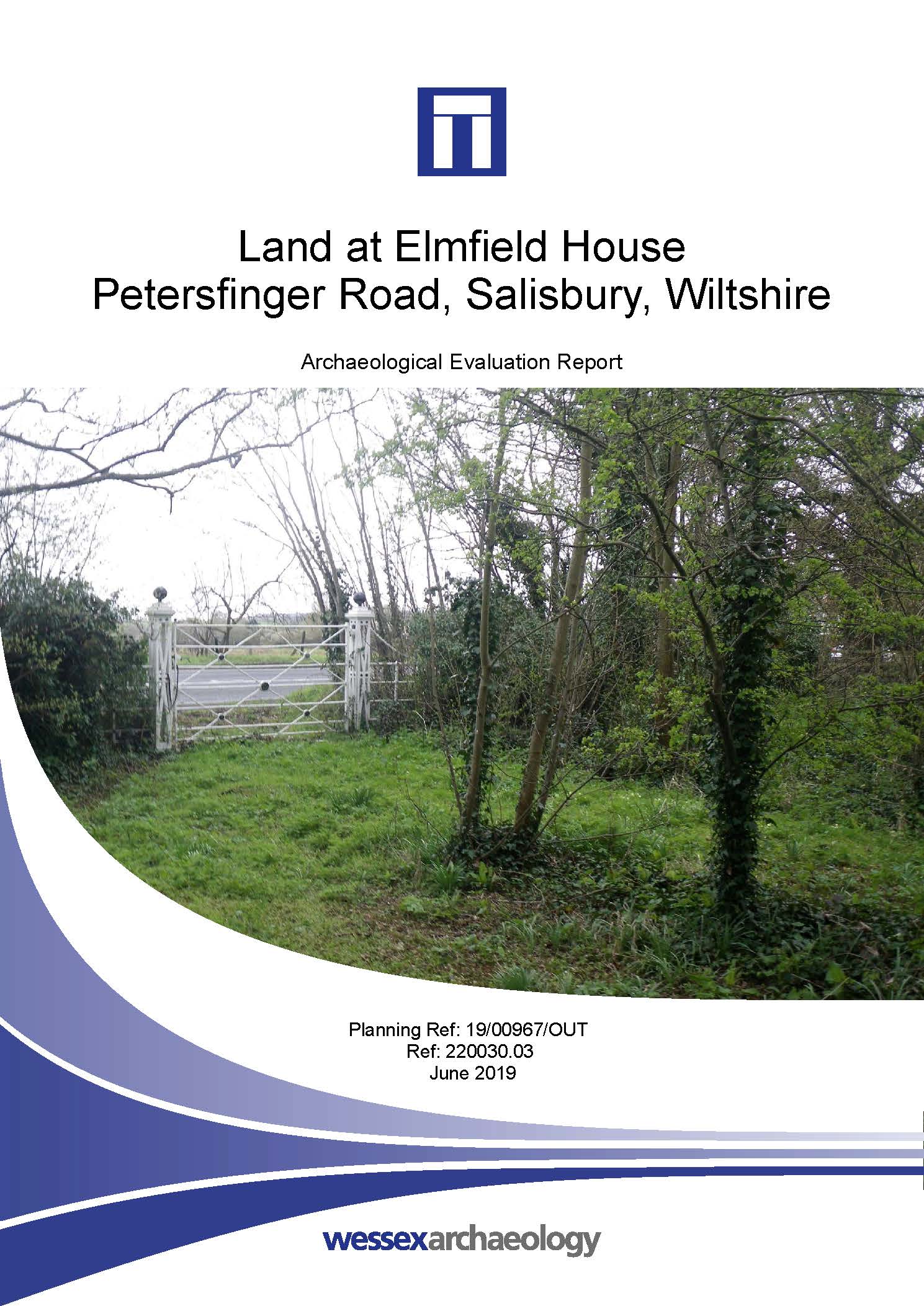 Thumbnail representing Land at Elmfield House, Petersfinger Road, Salisbury, Wiltshire - Archaeological Evaluation Report