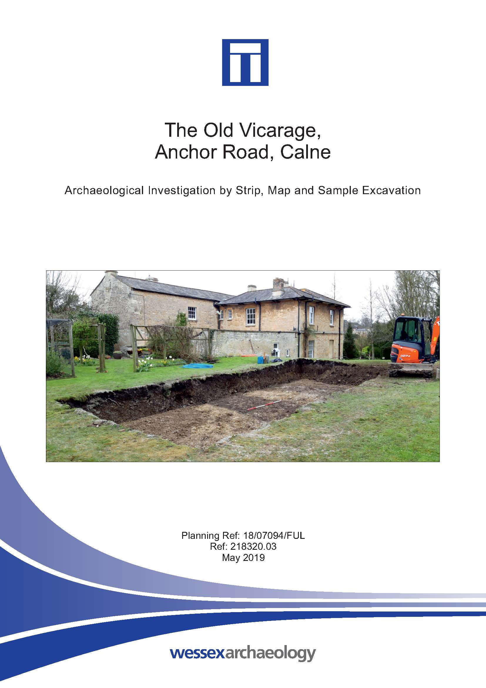 Thumbnail representing The Old Vicarage, Anchor Road, Calne - Archaeological Excavation Report