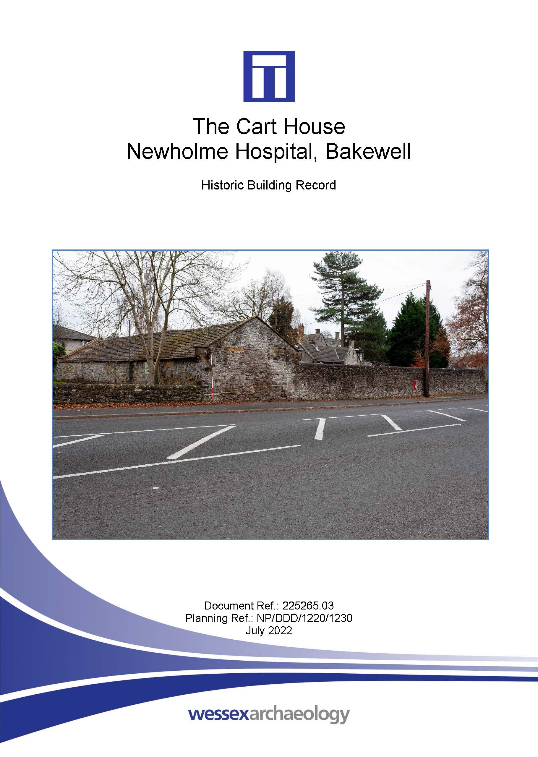 Thumbnail representing The Cart House, Newholme Hospital, Bakewell - Historic Building Record