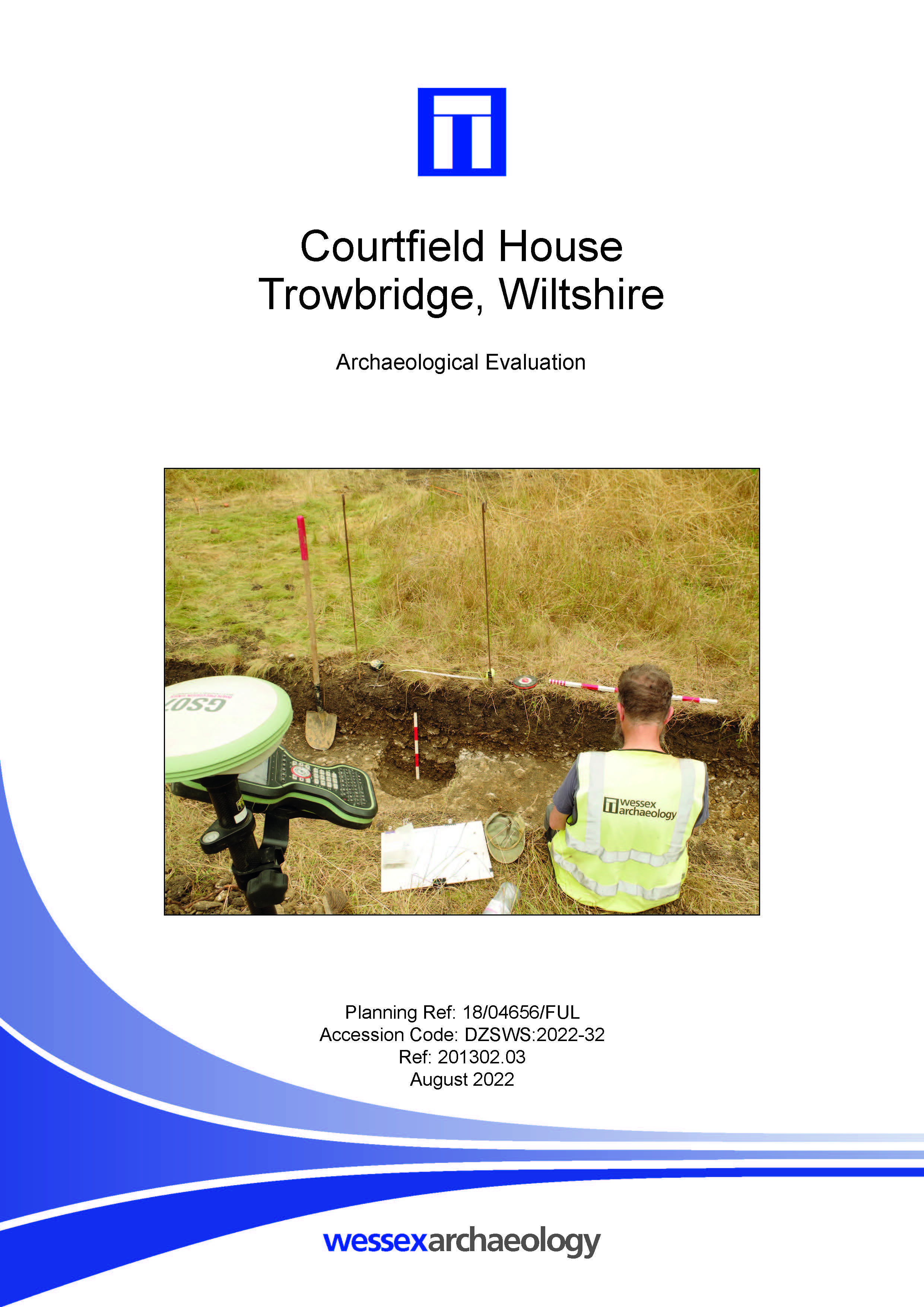 Thumbnail representing Courtfield House, Trowbridge, Wiltshire - Archaeological Evaluation Report